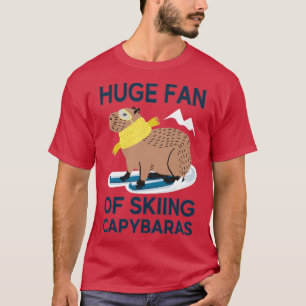 T-shirt Ventilateur de ski Capybaras drôle capybara