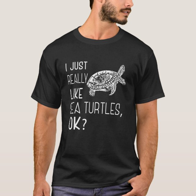 T-shirt Ventilateur de tortue de mer (Devant)