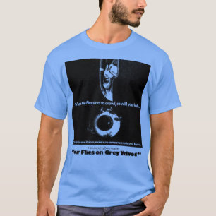 T-shirt Ventilateur D'Horreur De Cultures De Velours Gris
