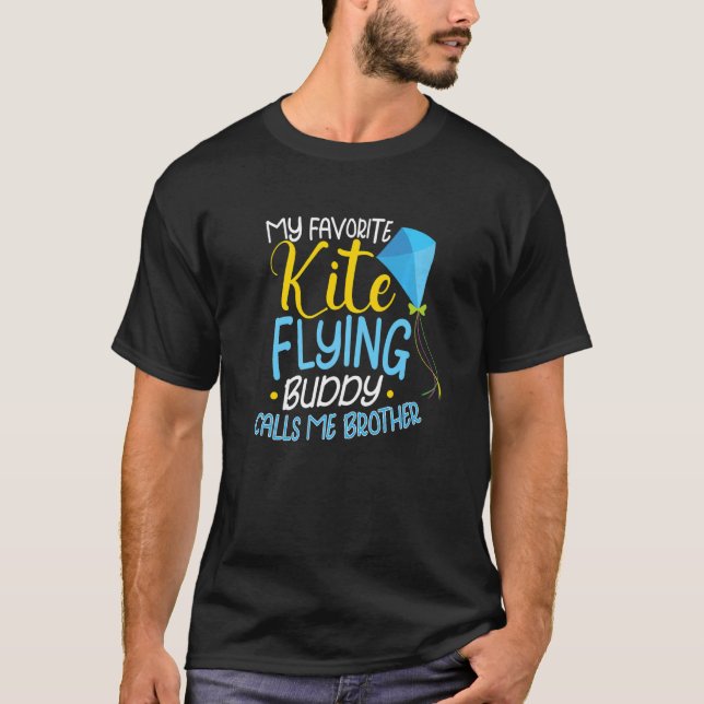 T-shirt Ventilateur Kite Flying Pour Fite Flying (Devant)