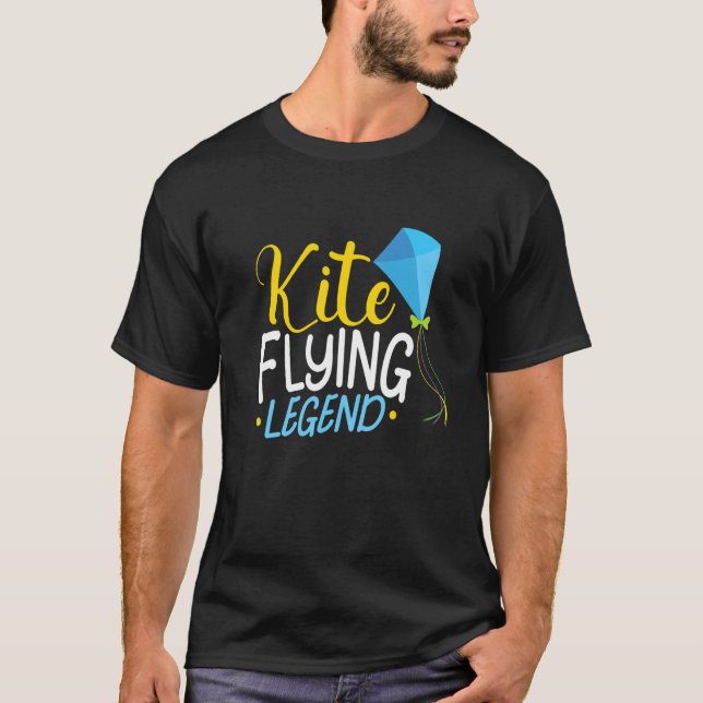 T-shirt Ventilateur Kite Flying Pour Fite Flying (Devant)