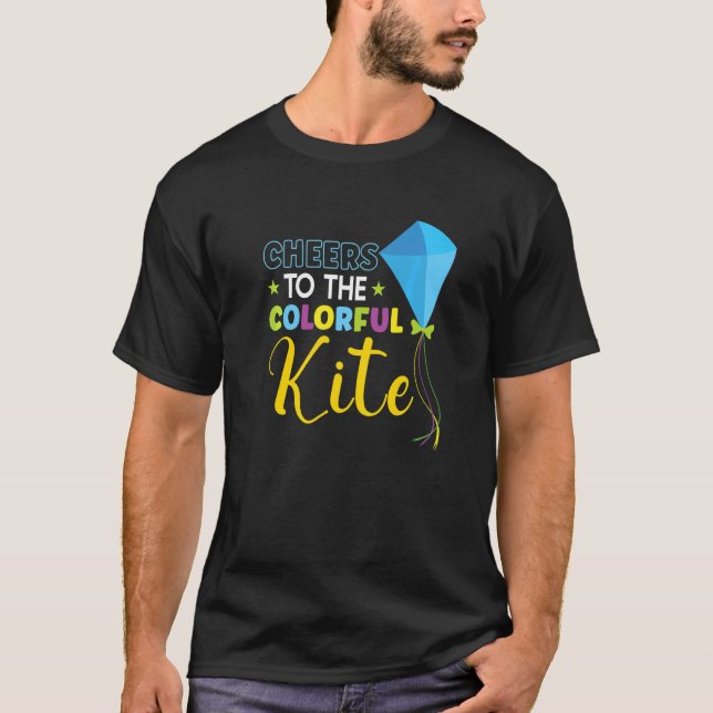T-shirt Ventilateur Kite Flying Pour Fite Flying 2 (Devant)