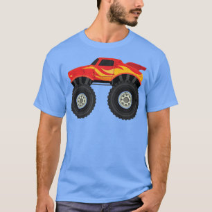 T-shirt Ventilateurs Cool Camions Monster Rouge Camion