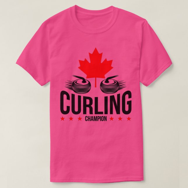 T-shirt Ventilateurs de Curling Canada (Design devant)