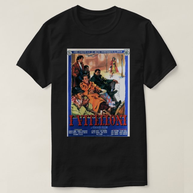 T-shirt Ventilateurs de films cadeaux federico fellini Ido (Design devant)
