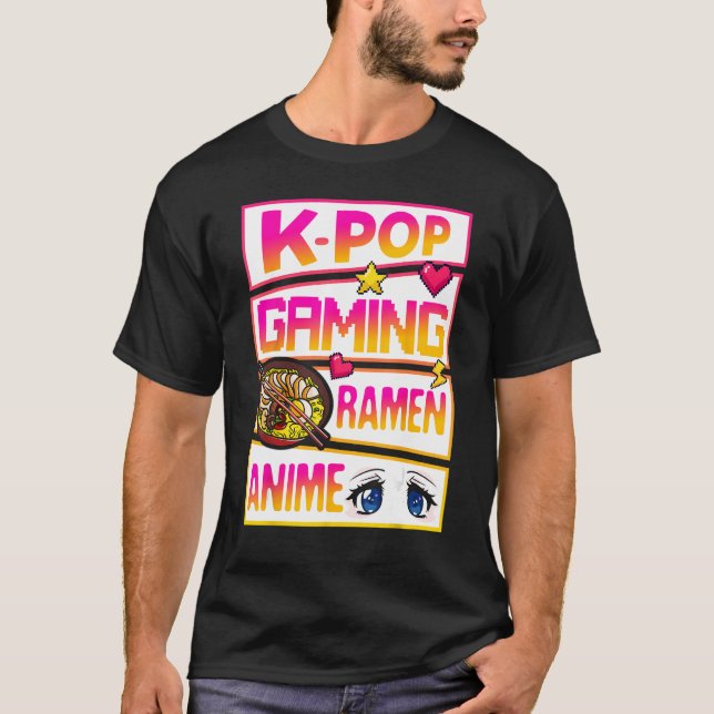T-shirt Ventilateurs de jeux K-Pop Ramen (Devant)
