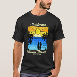 T-shirt Ventilateurs de surf Retro Surf Beach Californie M