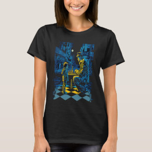 T-shirt Ventilateurs de tournoi d'échecs Retro Pop Joueur