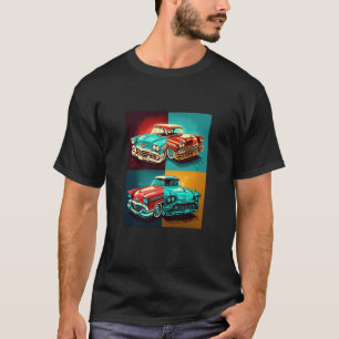 T-shirt Ventilateurs Rétro Automobile Classique Voiture Po