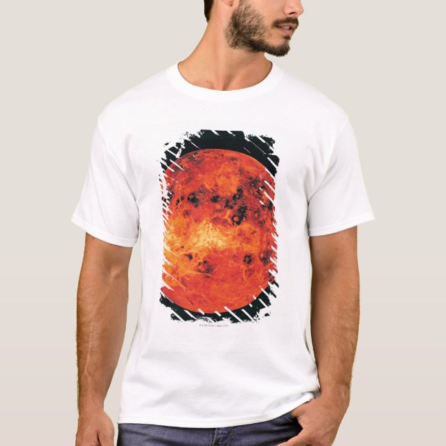 T-shirt Vénus, carte de radar (Devant)