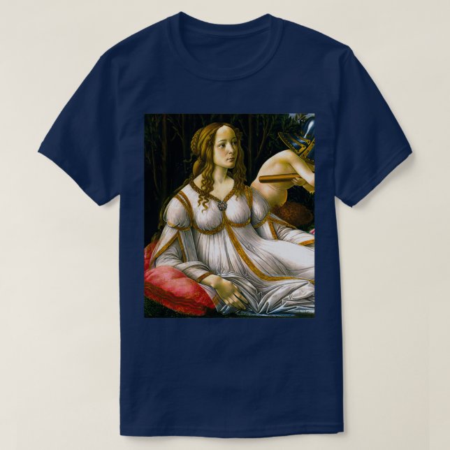 T-shirt Vénus et Mars par Sandro Botticelli 1483 Renaissan (Design devant)
