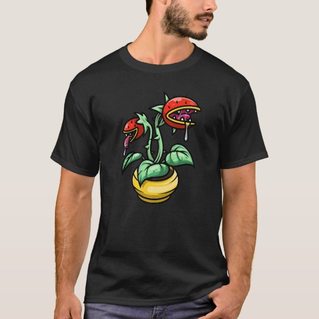 T-shirt Vénus Flytrap I Kids I Plante Monster I Vénus Fly  (Devant)