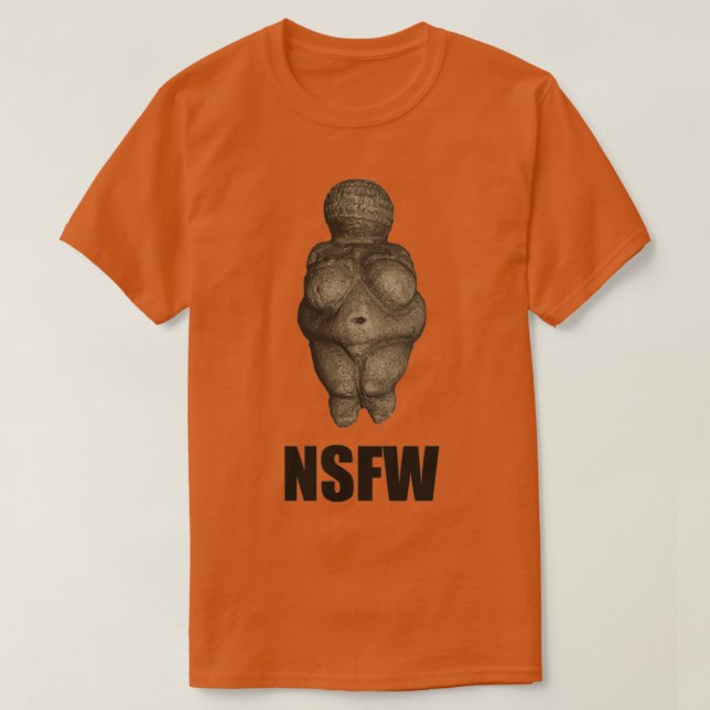 T-shirt Vénus préhistorique NSFW Figurine (Design devant)