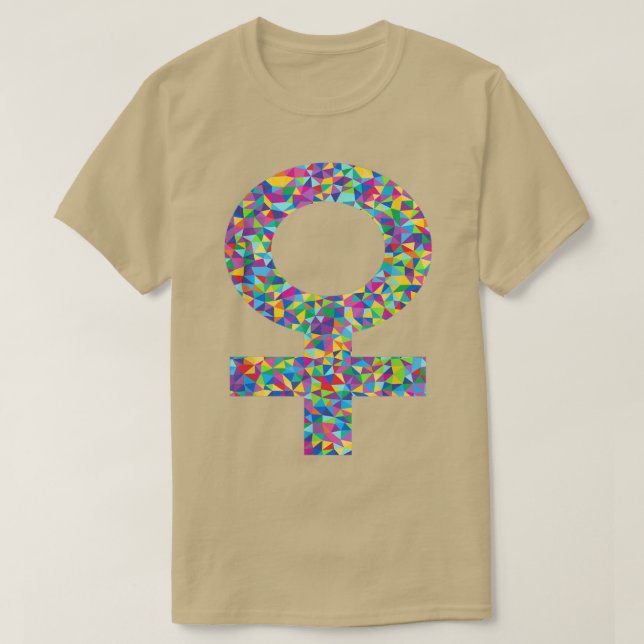 T-shirt Venus SymbolFemale Gender Feminism Equality Tee608 (Design devant)