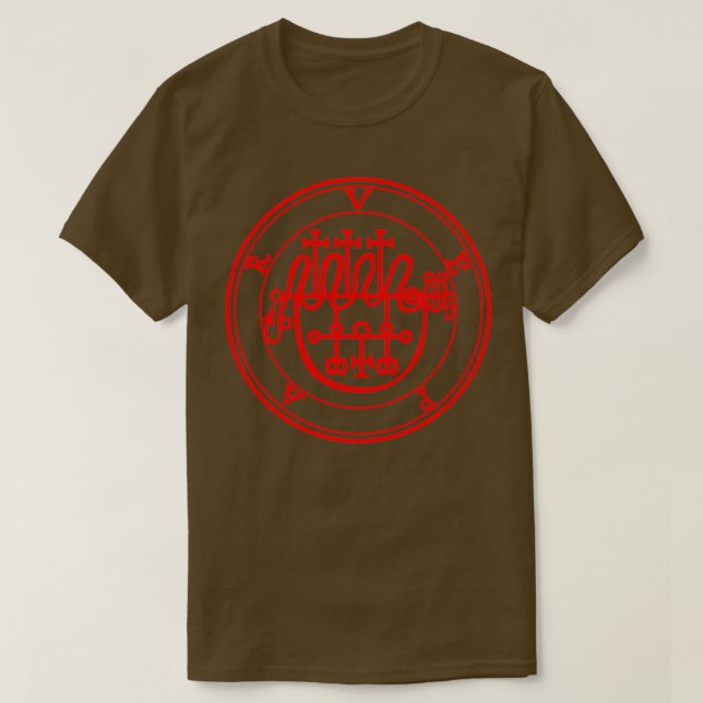 T-shirt Vepar Ars Goetia Sigil Rouge (Design devant)