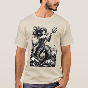 T-shirt Vépar Sirène des Mers Inférales Illustration