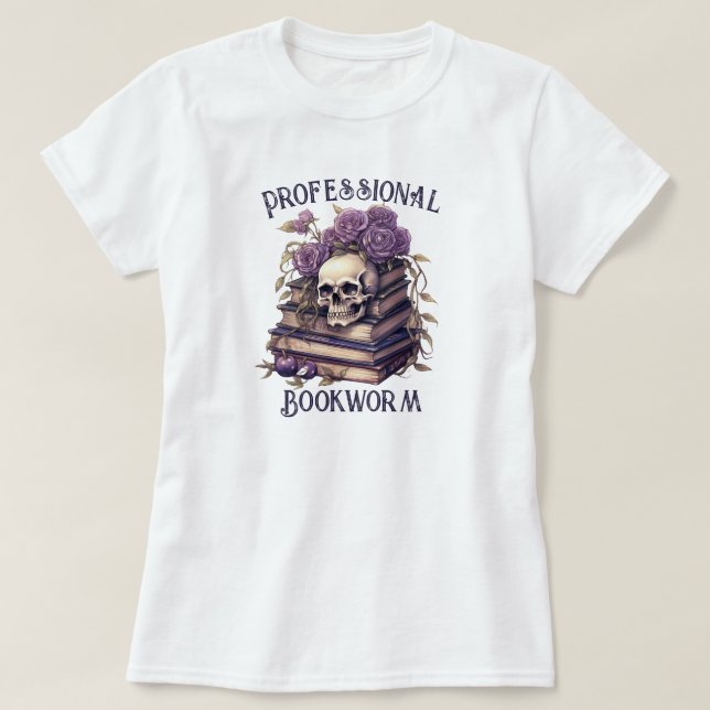 T-shirt Ver de bibliothèque professionnel (Design devant)