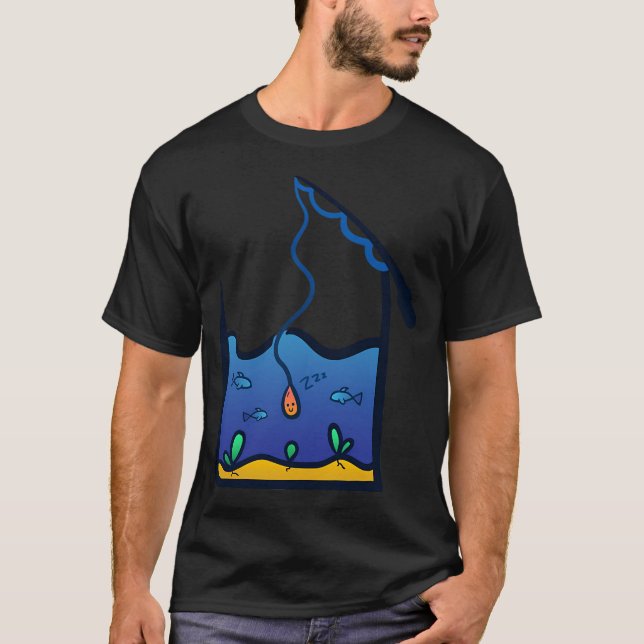T-shirt Ver de pêche mignon (Devant)