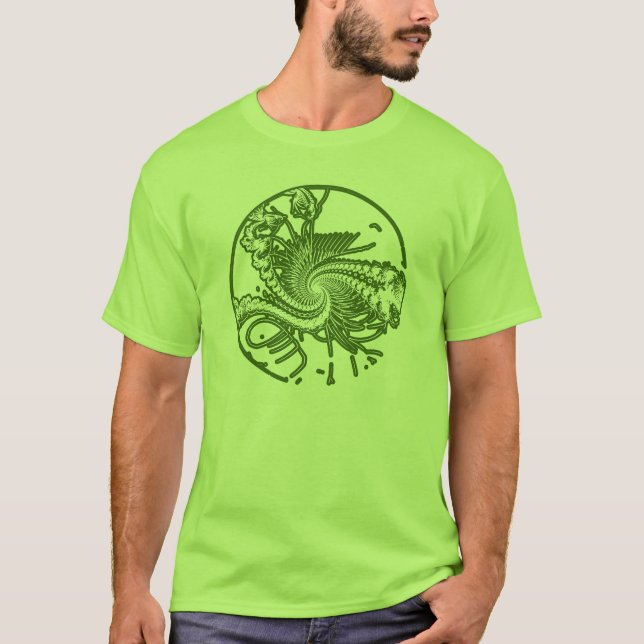 T-shirt Ver fossile. 4 (Devant)