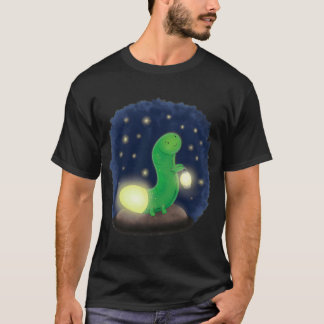 T-shirt Ver vert doux avec dessin à la lanterne