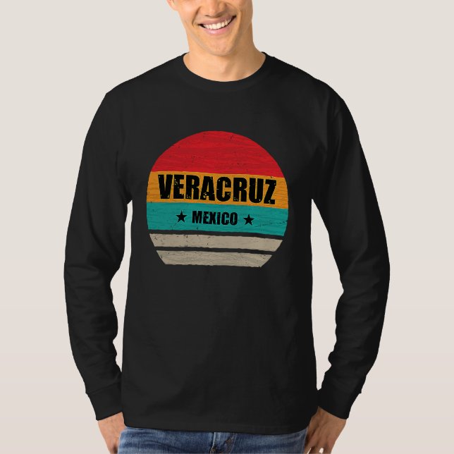 T-shirt Veracruz Mexico  Proud Mexican  Veracruz Retro Vin (Devant)