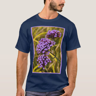 T-shirt Verbena bonariensis à fleurs violettes