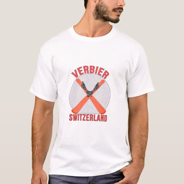 T-shirt Verbier, Suisse (Devant)