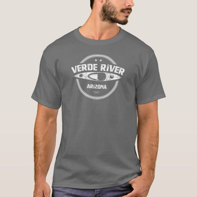 T-shirt Verde River Arizona Kayak (Devant)
