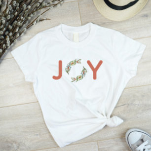 T-shirt Verdure Joy Noël Wreath Botanique
