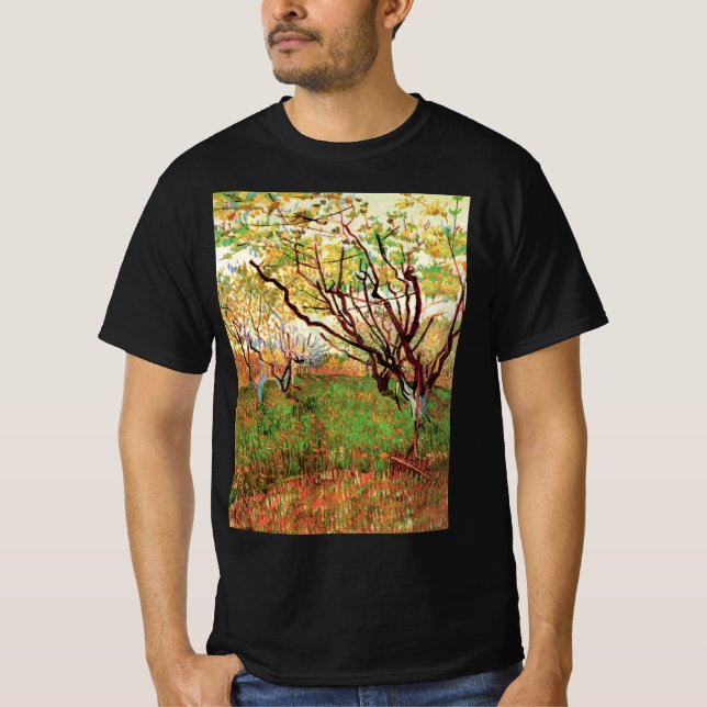 T-shirt Verger en fleurs de Vincent van Gogh (Devant)
