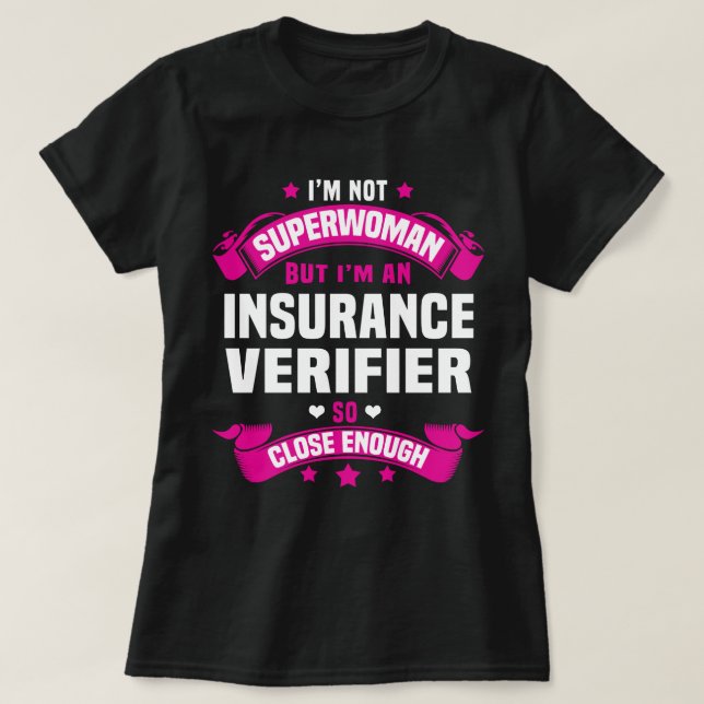 T-shirt Vérificateur d'assurance (Design devant)