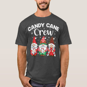 T-shirt Vérification de l'équipage du sucre de canne motif