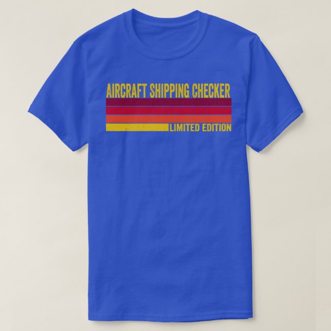 T-shirt Vérification de l'expédition des aéronefs (Design devant)