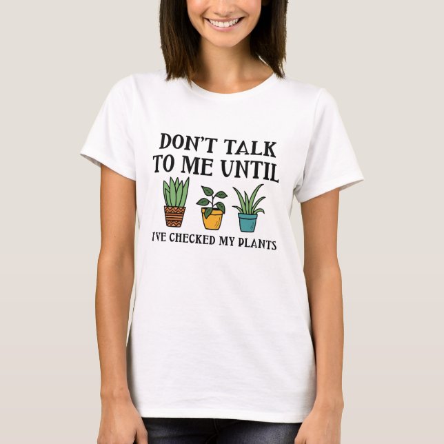 T-shirt Vérifié mes Plantes (Devant)