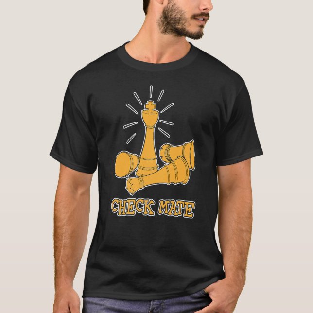 T-shirt Vérifier Mates Chess Player Master (Devant)