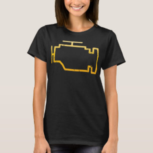 T-shirt Vérifier Moteur Lumière Funny Mécanique Voiture