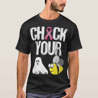T-shirt Vérifier vos abeilles Boo Drôle Cancer du sein Hal