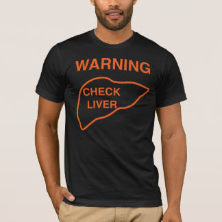 T-shirt Vérifiez la pièce en t légère de foie