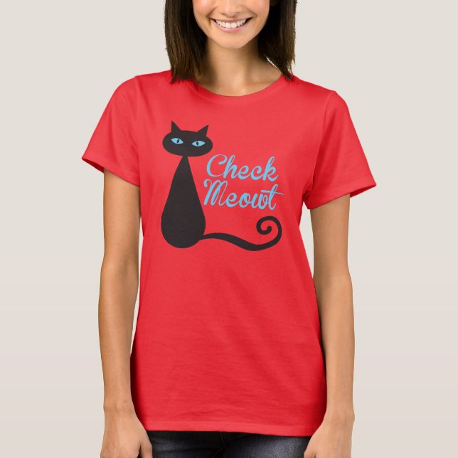 T-shirt Vérifiez Meowt (Devant)