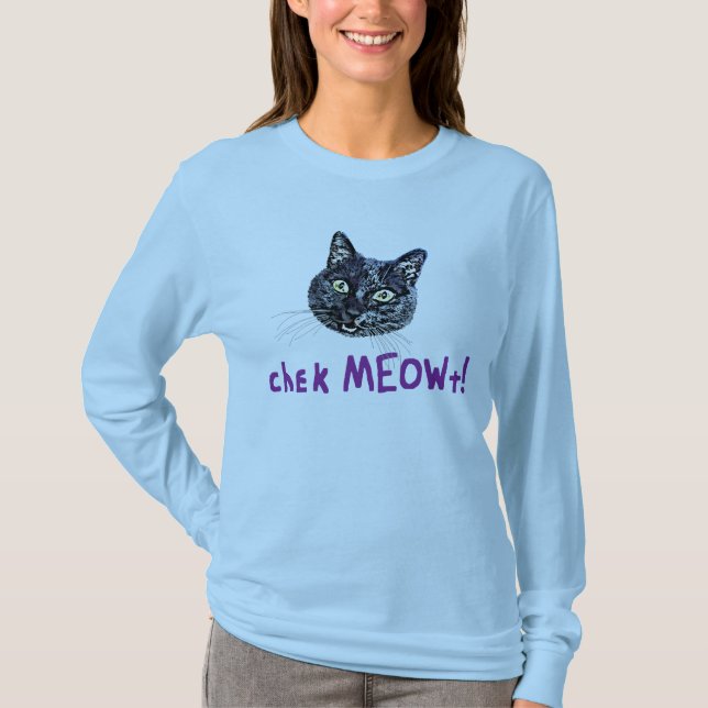 T-shirt Vérifiez MEOWt (Devant)