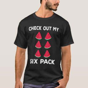 T-shirt Vérifiez Mon Melon D'eau Six Pack - Melon d'eau