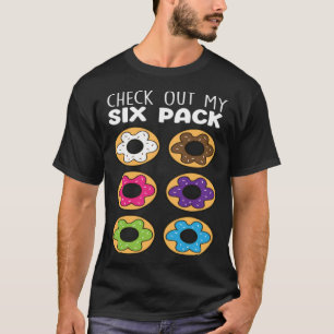 T-shirt Vérifiez Mon Pack De Six Donut Nourriture Beigne