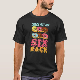 T-shirt Vérifiez Mon Six Pack Donut Pun Pour Hommes Femmes