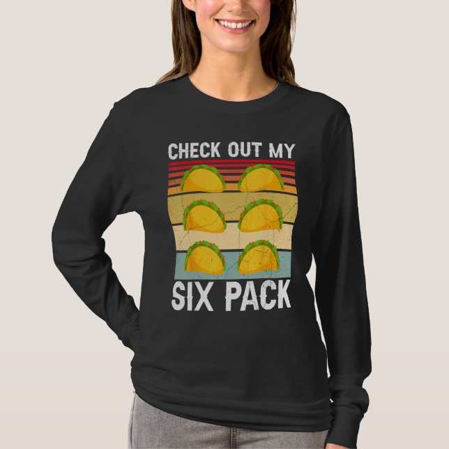 T-shirt Vérifiez Mon Taco Six Pack (Devant)