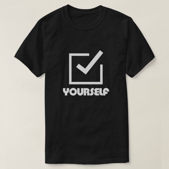 T-shirt Vérifiez-vous (Design devant)