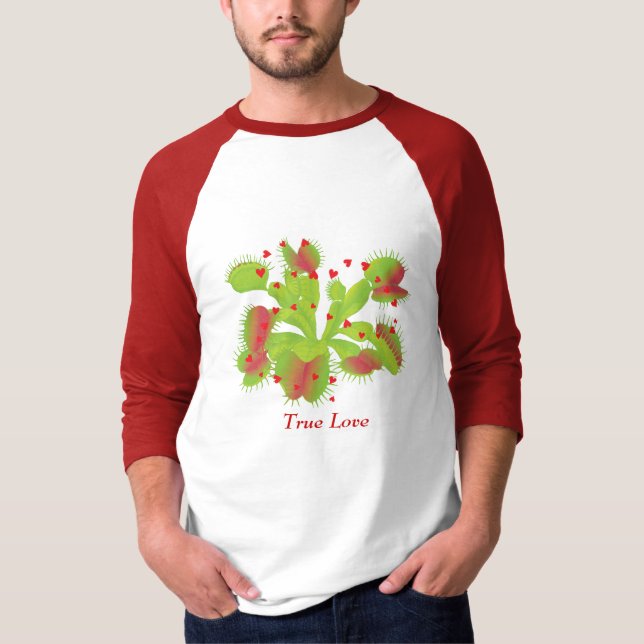 T-shirt Véritable attrape-mouche de Vénus d'amour (Devant)