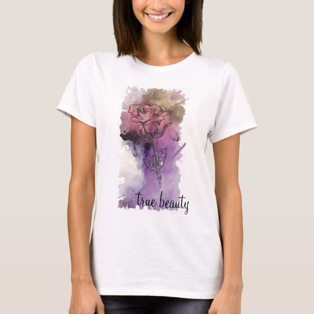 T-shirt véritable beauté (Devant)