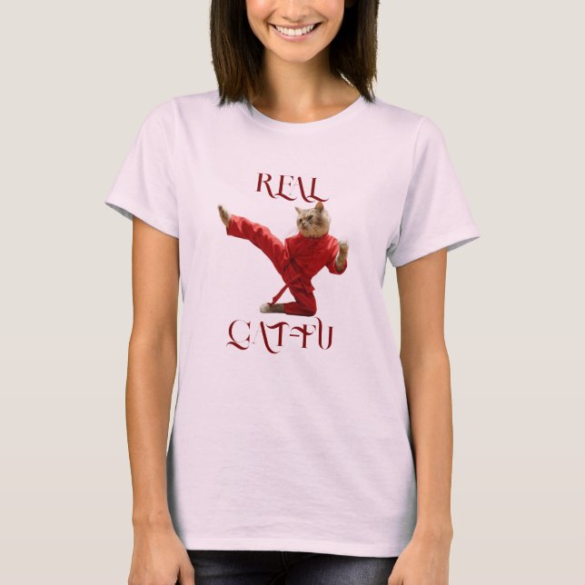 T-SHIRT VÉRITABLE CAT-FU (Devant)