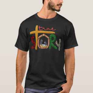 T-shirt Véritable crèche de Noël crèche de la Nativité de