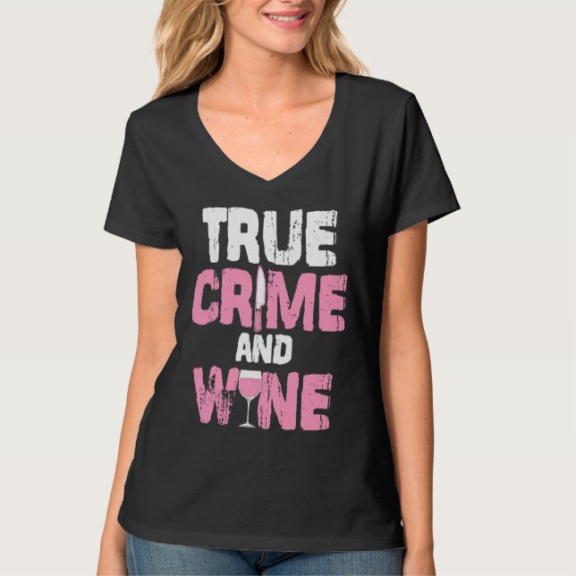 T-shirt Véritable Crime Et Vin Véritable Crime Tv Ventilat (Devant)